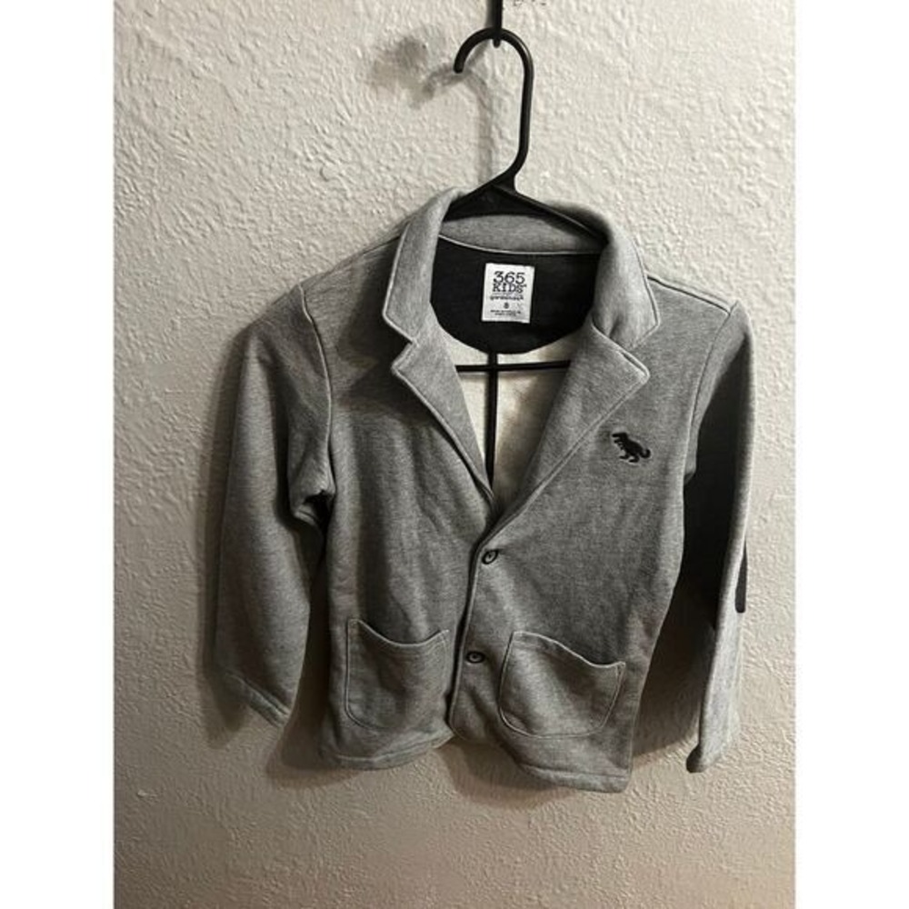 Boys gray jacket button up size 8‎